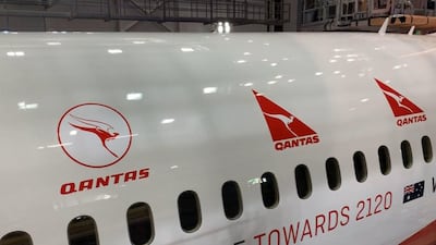 The plane took off in New York on Friday but didn't land in Sydney until Sunday morning, itself a quirk in aviation. Image courtesy Qantas