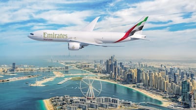 Emirates' new order of five additional Boeing 777F freighters will bring its freighter fleet to 21 aircraft by the end of 2026. Photo: Emirates