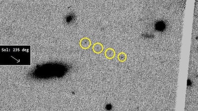 The '2022 UY56' asteroid follows an elliptical orbit and is not harmful to the Earth, Abu Dhabi astronomers confirmed. WAM