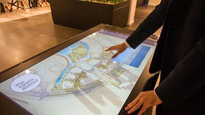A map of Dubai's Opera District. Courtesy Emaar / Harrods Estates