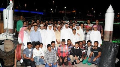 Dubai Municipality treats labourers to cruise dinner and a tour around the creek, in honour of the 'unknown soldiers' of the UAE.