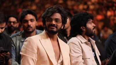 Telugu host Teja Sajja at the event