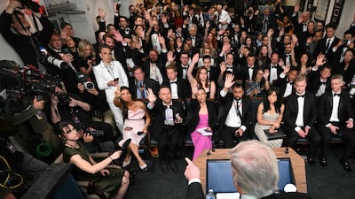 Mr Trump takes questions at the White House. One Secret Service agent was hit but was wearing a bulletproof vest and was thought to be uninjured. AFP