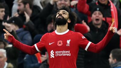 Mohamed Salah has scored 10 Premier League goals for Liverpool this season. AFP