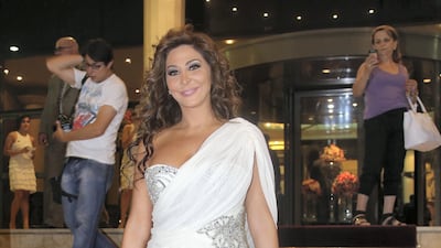 At the 2013 Murex D'or Festival taking at the Casino Du Liban, north of the capital Beirut: in December, 2012, she was chosen as a judge for 'The X Factor Arabia', which premiered in early 2013. AFP