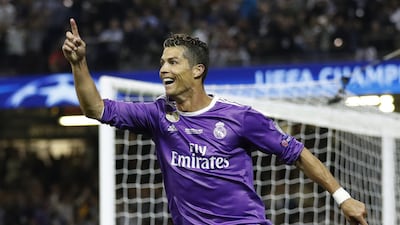 Real Madrid's Cristiano Ronaldo celebrates scoring their third goal in the UEFA Champions League Final against Juventus. Carl Recine Livepic / Reuters
