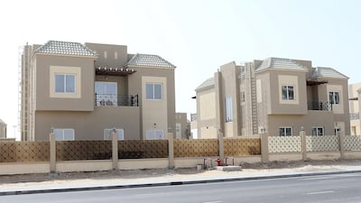 The villas at the Living Legends residential area in Dubai. Pawan Singh / The National