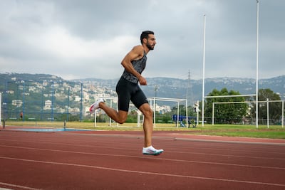 Nour Hadid tries out his new gear.