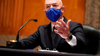 Alejandro Mayorkas testifies during a Senate confirmation hearing on Capitol Hill in Washington. AFP