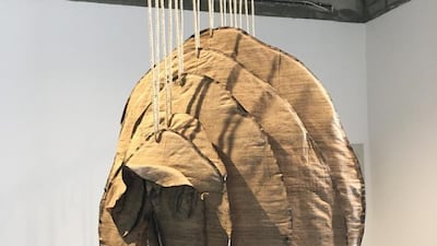 ‘Ephemeral witness’ (2019) by Manal Al Dowayan. Melissa Gronlund for The National