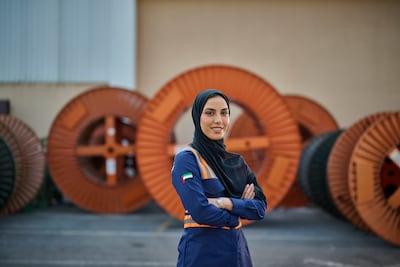Emirati engineer Shaima Al Hammadi is the youngest electrical engineer at the UAE’s Ducab. Photo: Ducab