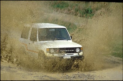 A 1983 Mitsubishi Pajero test drive in Switzerland. Getty Images