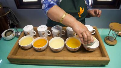 The second flush, which is brighter, is harvested three weeks later. The third flush is the monsoon harvest in June, followed by and the last flush by mid-November