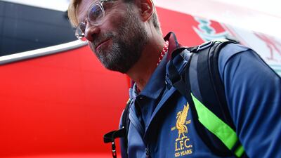 Liverpool manager Jurgen Klopp arrives at Vicarage Road before the Premier League game against Watford on August 12, 2017 in Watford, England. Alex Broadway / Getty Images