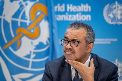 Sceptics of a new pandemic treaty have expressed fears that the WHO director general, Tedros Adhanom Ghebreyesus, would gain vast powers to orchestrate a global response. AFP