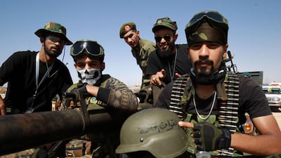 Members of the Libyan National Army special forces gather in the city of Benghazi. AFP