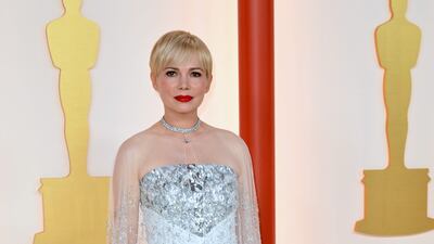 Michelle Williams wears Chanel. AFP