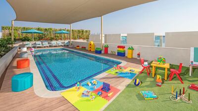 There is a dedicated kids club, including pool and activities area, within the resort. Courtesy The Retreat Palm Dubai MGallery by Sofitel