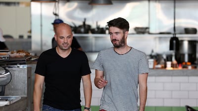 Tom Arnel and Sergio Lopez met while working at Jones the Grocer in Abu Dhabi. Arnel was the executive chef, Lopez was an operations manager and they both wanted to venture off on their own. Pawan Singh / The National