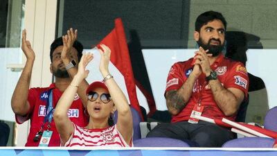 Preity Zinta at the Zayed Cricket Stadium in Abu Dhabi. Sportzpics for BCCI