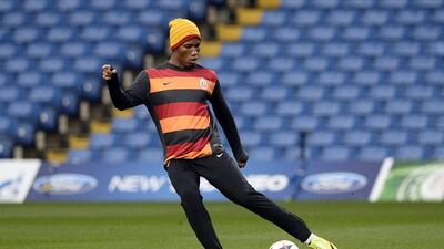 Didier Drogba trains with Galatasaray at Stamford Bridge on Monday. Facundo Arrizabalaga / EPA / March 17, 2014