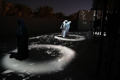 An installation by Rafael Lozano-Hemmer. Pawan Singh for The National.