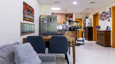 The living room area