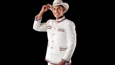 Mister International Venezuela Orangel Dirinot in the costume competition.