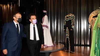 Emmanuel Macron during a visit to Paris’s Arab World Institute. Alice Sidoli