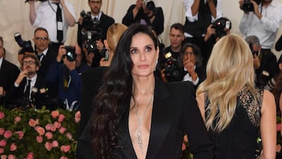 Actress Demi Moore arrives at the 2019 Met Gala in New York on May 6. AFP
