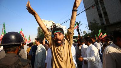 Marching on the streets of Karachi. EPA