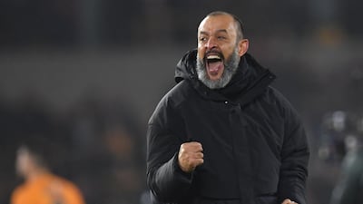 Nuno Espirito Santo at the final whistle. AFP