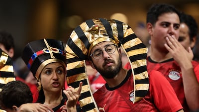 Egypt supporters watch their team take on defending champions Argentina in Atlanta. EPA