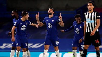 SUBS: Oliver Giroud – (On for Abraham 20’) 6: Early introduction due to Abraham injury, making a 100th Premier League appearance as a substitute. Blasted home Chelsea’s first goal just after half-hour mark when low cross from Werner ended up at his feet via Darlow save. AFP