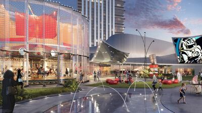 Rendering of Family World at Al Maryah Central, a 2.3 million-square-foot super-regional shopping centre located at the core of Al Maryah Island in Abu Dhabi. Courtesy Gulf Related
