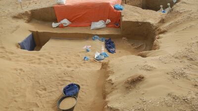 This new evidence helped archaeologists to understand the life of the early inhabitants and their funeral rituals. Chris Whiteoak / The National