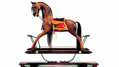 Chestnut rocking horse from Dragons of Walton Street