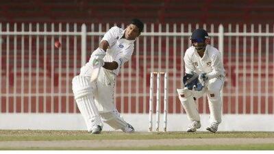 Majid Haq was the best batsman yesterday, scoring 28 runs for Scotland in Sharjah.
