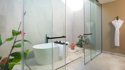 Interiors are minimalist to allow the surrounding natural beauty to take centre stage.