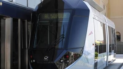 The Dh3.2 billion tram system will be the first in the world to run on electricity in the ground, without the need for electrical wires.