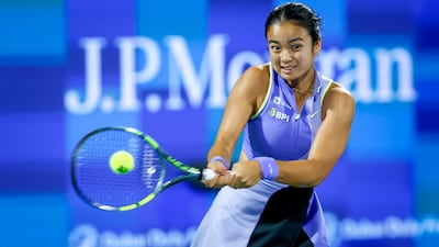 Alexandra Eala enjoyed huge support from the Filipino community during her win over Jasmine Paolini in Dubai. Photo: Action Images