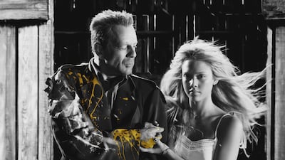Jessica Alba and Bruce Willis in Sin City. Photo: Miramax Films