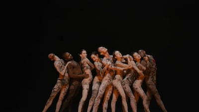 The L-E-V company of dancers in Maria Grazia Chiuri costumes. Photo: Stefan Dotter for Dior