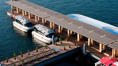 Water taxis docked at Dubai Creek. Photo: RTA