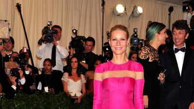 Gwyneth Paltrow attends The Metropolitan Museum of Art's Costume Institute benefit celebrating "PUNK: Chaos to Couture". Charles Sykes / Invision / AP