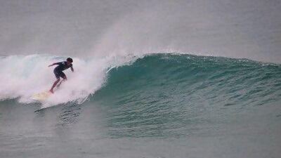 Mohammed Hassan Rahma, who works at Emirates Airline, is a qualified surf instructor for Surf School UAE.