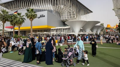 One place you are sure to find a queue is outside the Germany pavilion. Photo: Christopher Pike / Expo 2020 Dubai