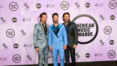 Josh McSwain, Matt Thomas and Scott Thomas of Parmalee. Reuters