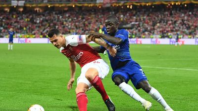 Granit Xhaka 4/10. A fine long range effort in the first half was as good as it got for the Swiss midfielder, but like the rest of the Arsenal midfield, faded badly. Getty Images