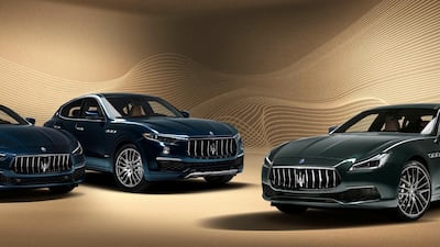 The Ghibli, Levante and Quattroporte hanging out.